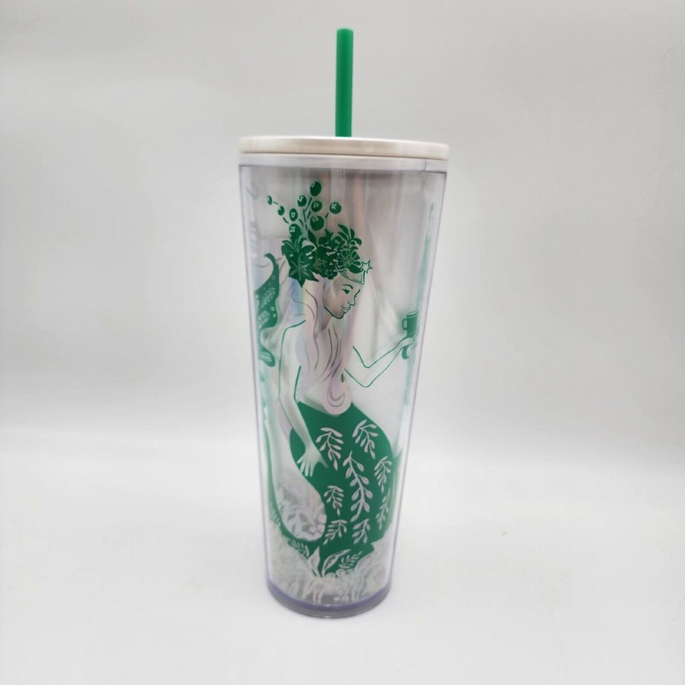 Starbucks Siren Mermaid Iridescent Cold Tumbler 24 oz Venti NEW 2022 Holiday